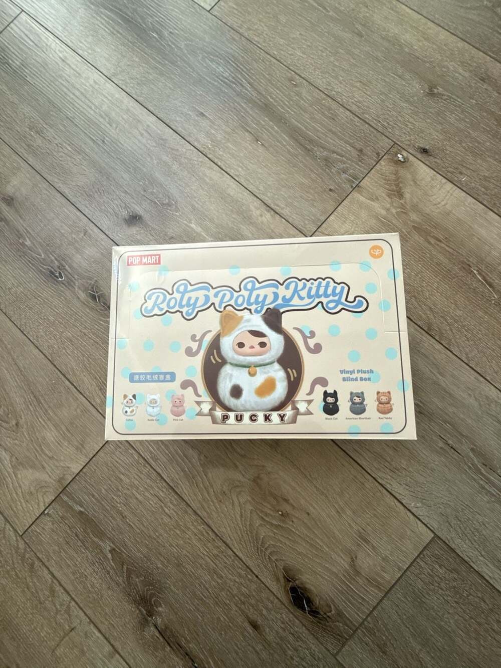 POP MART PUCKY Roly-Poly Kitty Series Vinyl Plush Blind Box